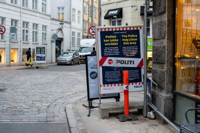 politi på gaden