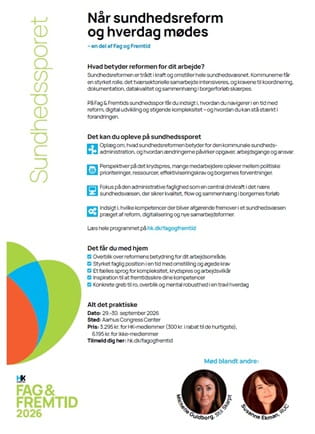 Sundhedssporet paa Fag og Fremtid