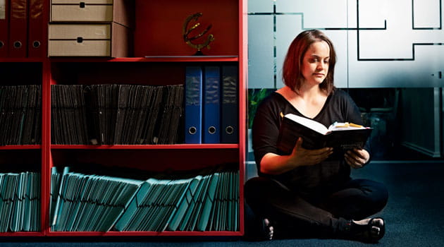 Katja Brandt er i gang med en kontoruddannelse