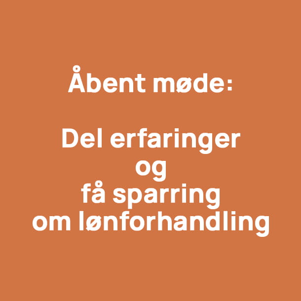 Åbent møde om lønforhandling