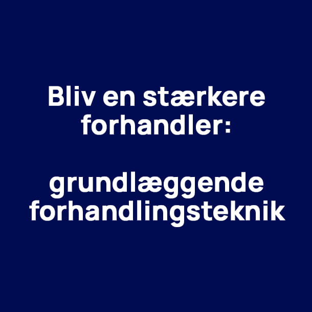 Bliv en stærkere forhandler